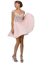 Vestido de fiesta cuello en V Dancing Queen 9160