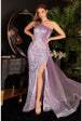 Vestido  one shoulder con apertura en la pierna J851 de Ladivine