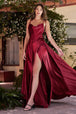 Vestido linea a de saten de Ladivine BD104