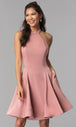 Vestido corto con cuello alto Dave&Johnny A3645