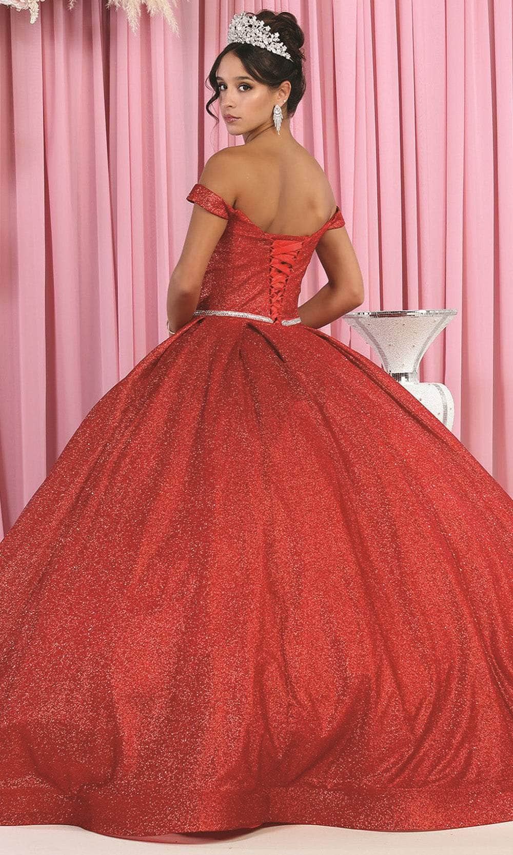 Vestido de quinceañera con hombros descubiertos LK176