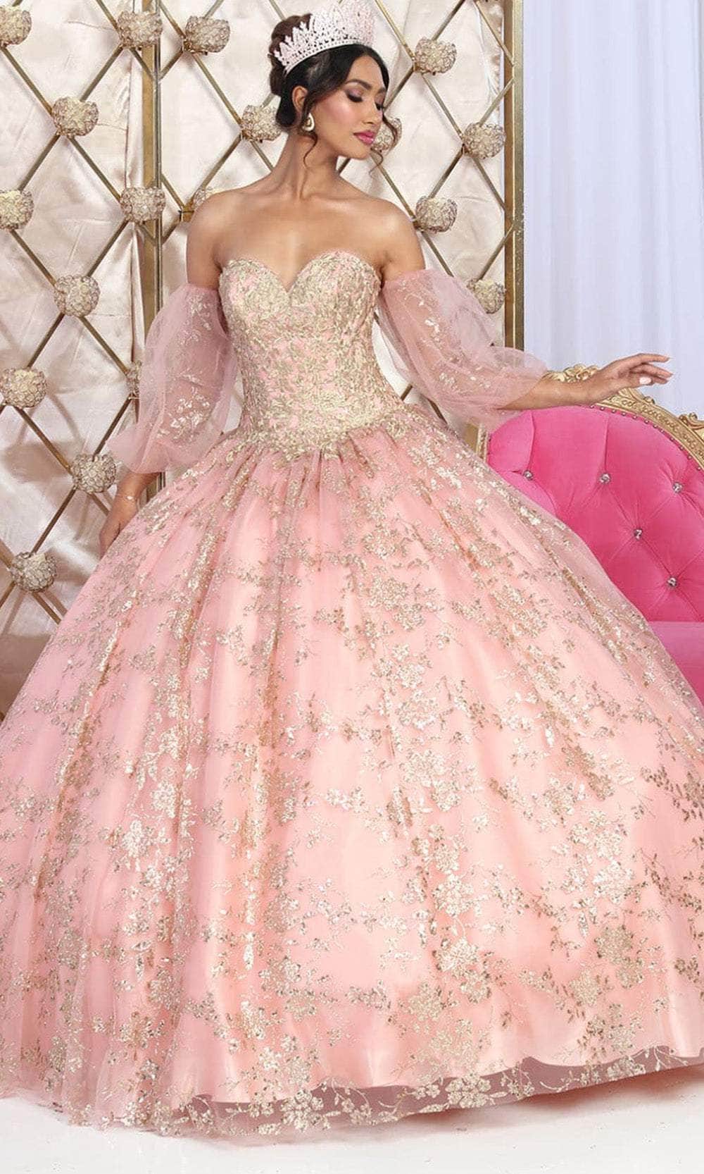 Vestido de quinceañera bordado LK200