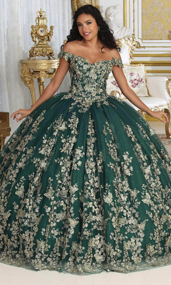 Vestido de quinceañera mariposa ornamentado LK223