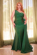 Ladivine PT004C - Vestido de noche con vaina asimétrica