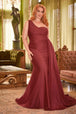 Ladivine PT004C - Vestido de noche con vaina asimétrica