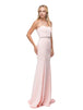 Strapless Sweetheart Beaded Jersey Prom Dress Dancing Queen 9720