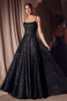 Vestido Prom Largo Clásico con Brillos - Ladivine T213