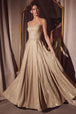 Vestido Prom Largo Clásico con Brillos - Ladivine T213