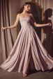 Vestido Prom Largo Clásico con Brillos - Ladivine T213