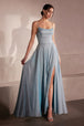 Vestido Prom Largo Clásico con Brillos - Ladivine T213