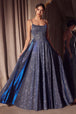 Vestido Prom Largo Clásico con Brillos - Ladivine T213