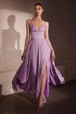 Vestido Prom Largo con Espalda de Tirantes y Brillos - Ladivine T214