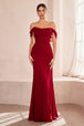 Vestido ajustado de gasa sin hombros de Ladivine T705