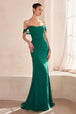 Vestido ajustado de gasa sin hombros de Ladivine T705