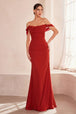 Vestido ajustado de gasa sin hombros de Ladivine T705