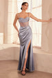 Vestido Prom Largo con Corset Transparente - Ladivine T812