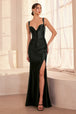 Vestido Prom con Corset Largo - Ladivine T813