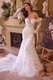 Andrea & Leo WL033 - Vestido de novia sirena con mangas tipo guantelete