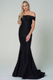 Amelia Couture 373 Lycra Vestido Largo Sin Mangas y Sin Hombros
