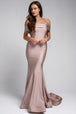 Amelia Couture 373 Lycra Vestido Largo Sin Mangas y Sin Hombros