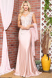 Amelia Couture 388 Vestido Largo Sin Mangas Adornos