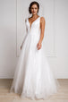 Vestido blanco largo de Amelia Couture R010