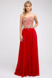 Vestido corsé sin tirantes con apliques de Juliet 608