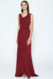 Vestido largo de gasa con cuello redondo de Juliet 670