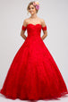 Vestido largo bordado sin tirantes de Juliet 692