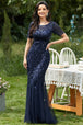 Amelia Couture 7707 Vestido Largo Sin Mangas Bordado Malla