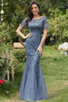 Amelia Couture 7707 Vestido Largo Sin Mangas Bordado Malla