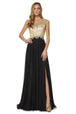 Vestido de manga larga con pedrería de Juliet 636