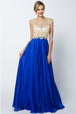Vestido de manga larga con pedrería de Juliet 636
