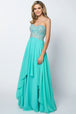 Vestido largo sin tirantes con cuentas de Juliet 553