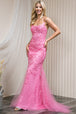 Amelia Couture 799 Vestido Largo Sin Mangas Bordado Malla