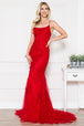 Amelia Couture 799 Vestido Largo Sin Mangas Bordado Malla