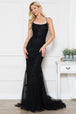 Amelia Couture 799 Vestido Largo Sin Mangas Bordado Malla