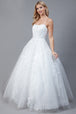 Vestido blanco largo de Amelia Couture BZ016