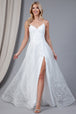 Vestido blanco largo de Amelia Couture EL010