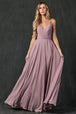Vestido largo plisado con cuello en V de Juliet 263
