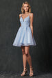 Vestido corto bordado con purpurina de Juliet 857