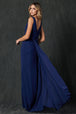 Vestido largo de gasa con cuello redondo de Juliet 670