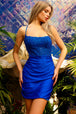Vestido Corto Amelia Couture TM1013S Jersey Adornos