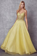 Vestido de tul bordado con destellos de Juliet 268