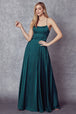 Vestido largo con espalda de tirantes y cuello cuadrado de Juliet 278