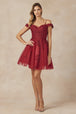Vestido corto bordado de Juliet 866