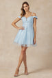 Vestido corto bordado de Juliet 866