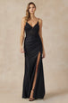 Vestido largo bordado con aberturas de Juliet 282