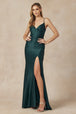 Vestido ajustado con espalda de encaje y fruncido de Juliet 284