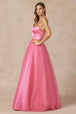 Vestido de tul sin tirantes con espalda de encaje de Juliet 265